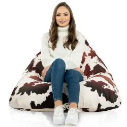 Pouf macchiato polyvalent adapté à tout espace de vie ou jardin