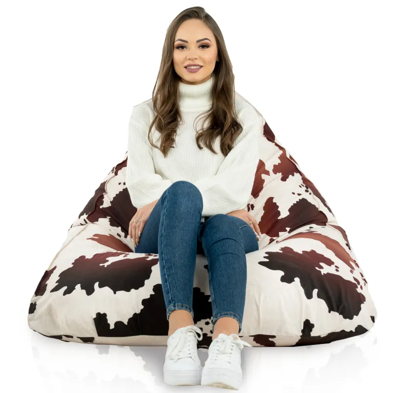 Pouf macchiato polyvalent adapté à tout espace de vie ou jardin
