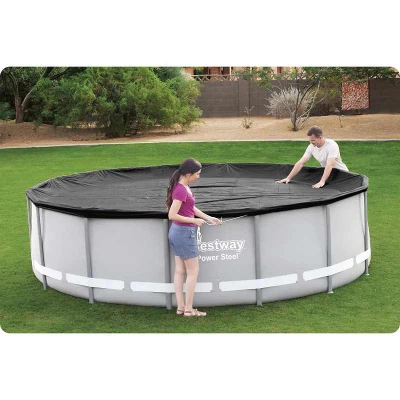 Couverture pour 427 cm Bestway 58248 piscine tubulaire.