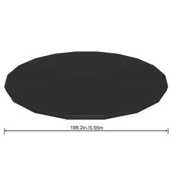 Couverture pour piscine tubulaire Bestway 58039 de 549 cm.