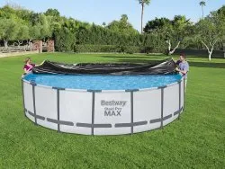 Couverture pour piscine tubulaire Bestway 58039 de 549 cm.