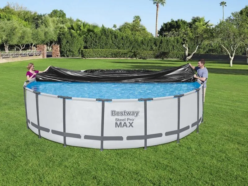 Couverture pour piscine tubulaire Bestway 58039 de 549 cm.