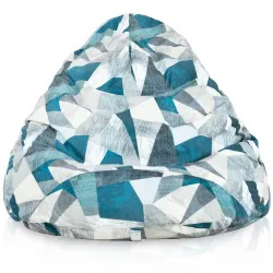 Pouf abstrait confortable pour un espace de vie moderne