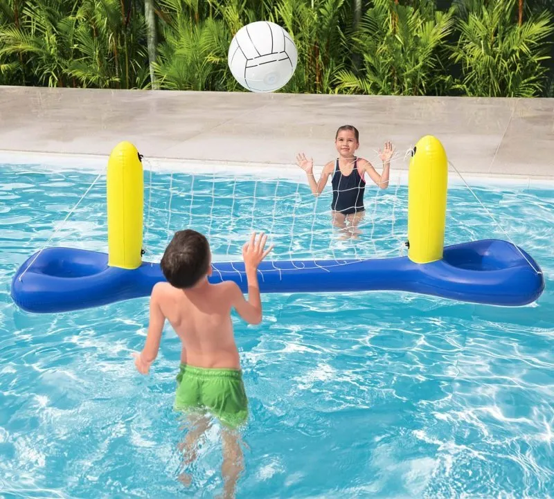 Jeu de volley-ball flottant pour piscine 252 x 64 cm Bestway 52133.