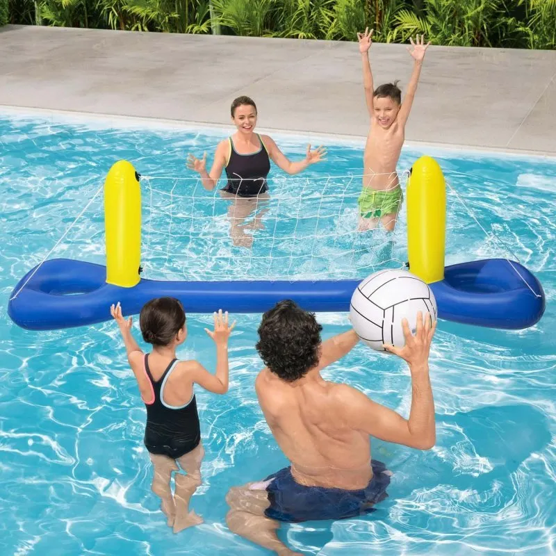 Jeu de volley-ball flottant pour piscine 252 x 64 cm Bestway 52133.