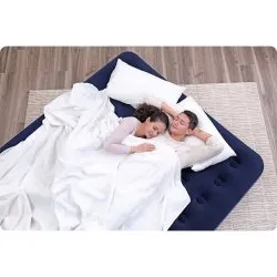 Matelas gonflable avec pompe, parfait pour les fêtes et les invités