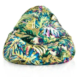 Pouf avec Dossier XXL Drop - Tissu Imprimé Premium – vue 30