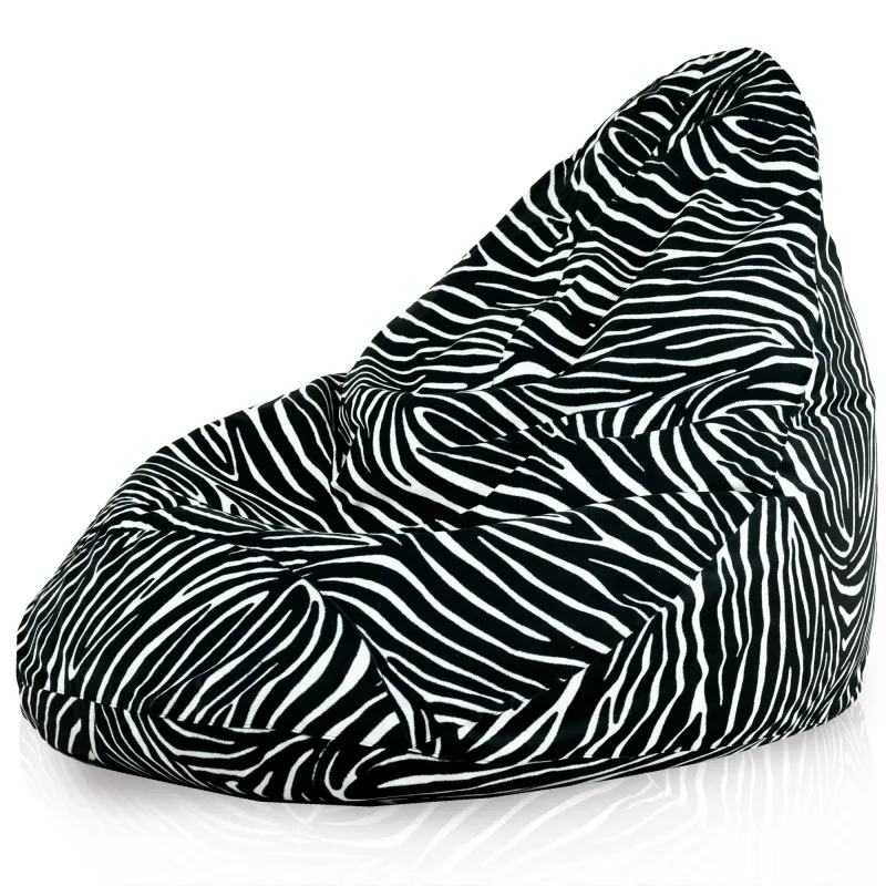 Pouf avec Dossier XXL Drop - Tissu Imprimé Premium – vue 11