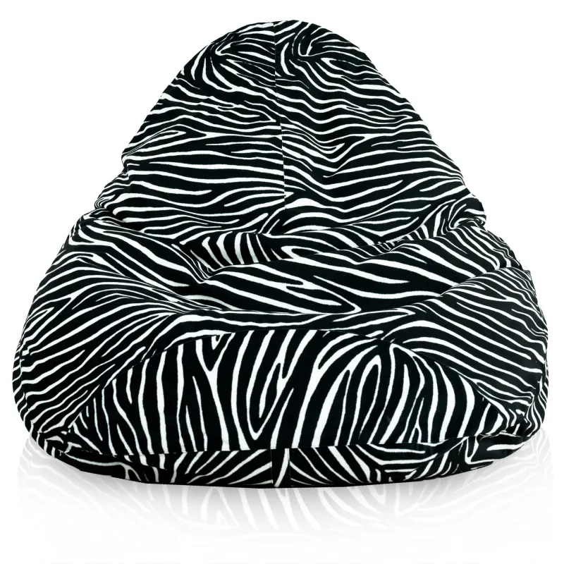 Pouf avec Dossier XXL Drop - Tissu Imprimé Premium – vue 29