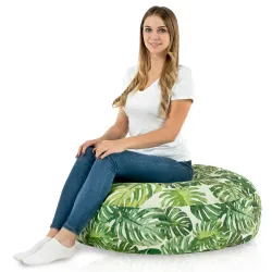 Coussin Pouf de Sol Rond - Outdoor Pro d'extérieur Jardin Imperméable – vue 2