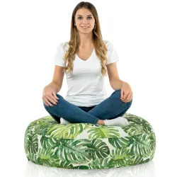 Coussin Pouf de Sol Rond - Outdoor Pro d'extérieur Jardin Imperméable – vue 3