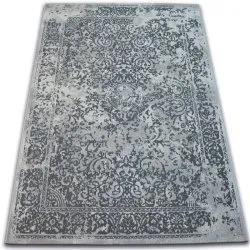 Tapis Vintage 22208/356 gris rosette classique