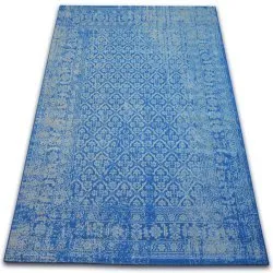 Tapis Vintage Fleurs 22209/543 bleu