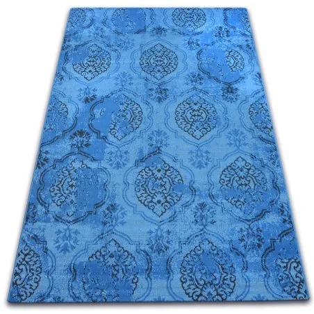 Tapis Vintage 22213/473 bleu classique