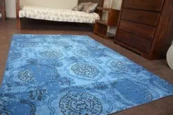 Tapis Vintage 22213/473 bleu classique