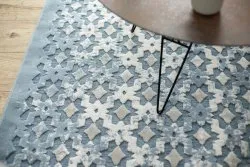 Tapis ACRYLIQUE YAZZ 7006 ORIENT bleu