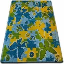 Tapis KIDS Papillon bleu C429