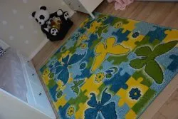 Tapis KIDS Papillon bleu C429