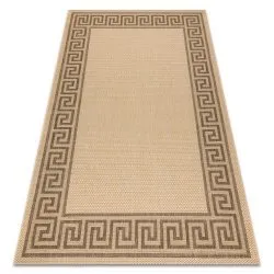 TAPIS EN CORDE SISAL FLOORLUX 20014 mais / café