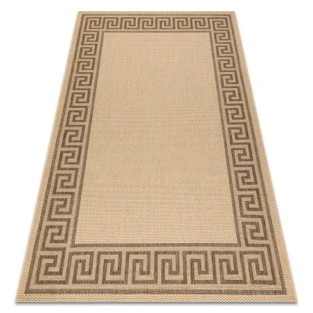 TAPIS EN CORDE SISAL FLOORLUX 20014 mais / café