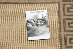 TAPIS EN CORDE SISAL FLOORLUX 20014 mais / café