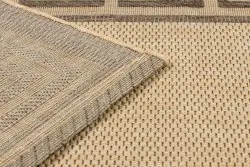 TAPIS EN CORDE SISAL FLOORLUX 20014 mais / café