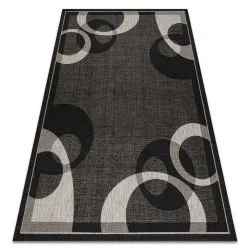 TAPIS EN CORDE SISAL FLOORLUX 20078 NOIR / argentin