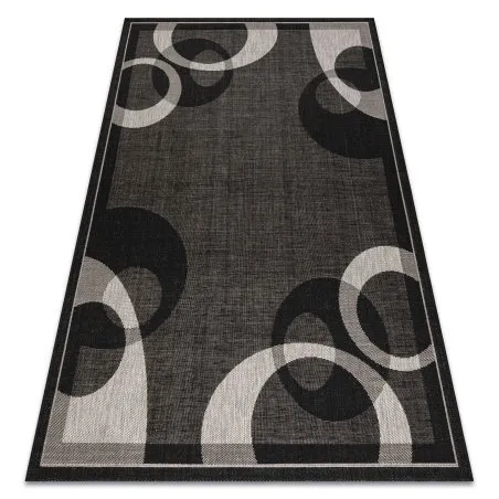 TAPIS EN CORDE SISAL FLOORLUX 20078 NOIR / argentin