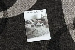 TAPIS EN CORDE SISAL FLOORLUX 20078 NOIR / argentin