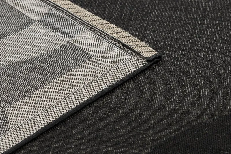 TAPIS EN CORDE SISAL FLOORLUX 20078 NOIR / argentin