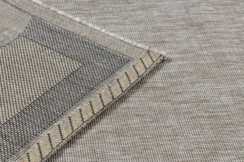 TAPIS EN CORDE SISAL FLOORLUX 20078 argentin / noir