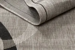 TAPIS EN CORDE SISAL FLOORLUX 20078 argentin / noir