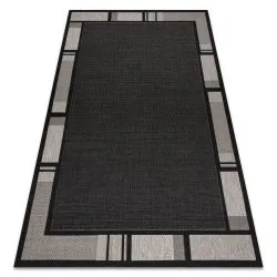 TAPIS EN CORDE SISAL FLOORLUX 20195 NOIR / argentin