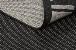 TAPIS EN CORDE SISAL FLOORLUX 20195 NOIR / argentin