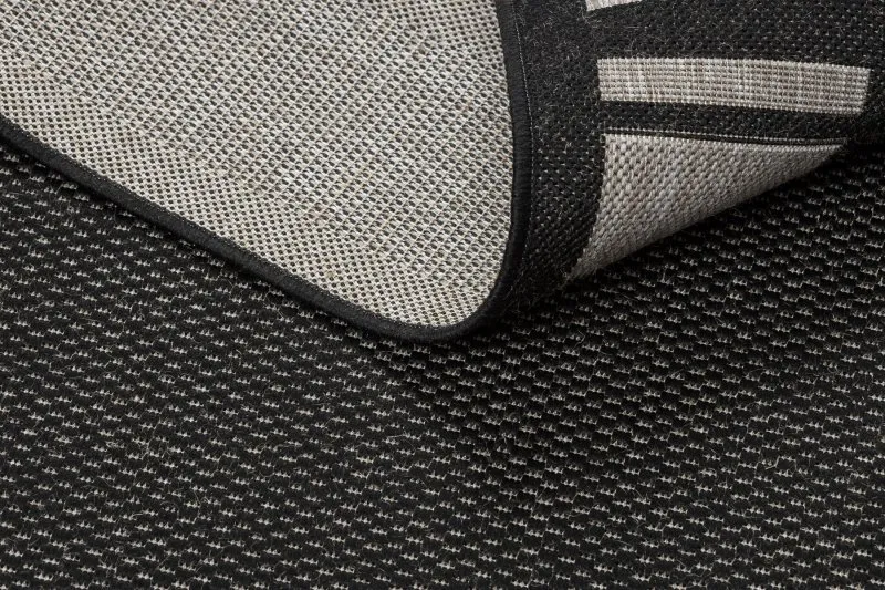 TAPIS EN CORDE SISAL FLOORLUX 20195 NOIR / argentin