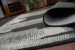 TAPIS EN CORDE SISAL FLOORLUX 20240 noir / argentin