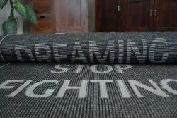TAPIS EN CORDE SISAL FLOORLUX 20275 YOLO noir / argentin