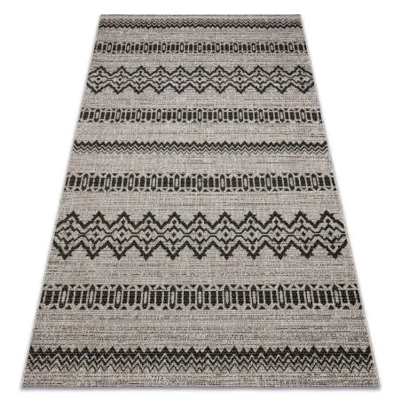 TAPIS EN CORDE SISAL FLOORLUX 20510 argentin / noir