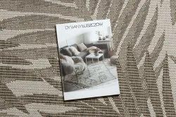DYWAN SZNURKOWY SIZAL FLOORLUX 20504 LIŚCIE szampański / ciemnoszary DŻUNGLA