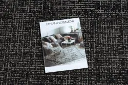 TAPIS EN CORDE SISAL FLOORLUX Cercle 20401 Cadre noir / argentin
