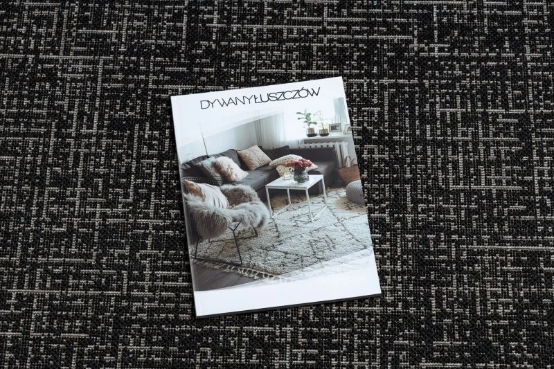 TAPIS EN CORDE SISAL FLOORLUX Cercle 20401 Cadre noir / argentin