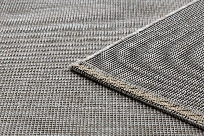 DYWAN SZNURKOWY SIZAL FLOORLUX 20580 gładki, jednolity, jednokolorowy - srebrny / czarny