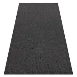 Tapis EN CORDE SISAL FLAT 48663/090 noir LISSE