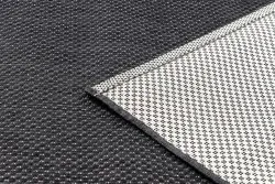 Tapis EN CORDE SISAL FLAT 48663/090 noir LISSE