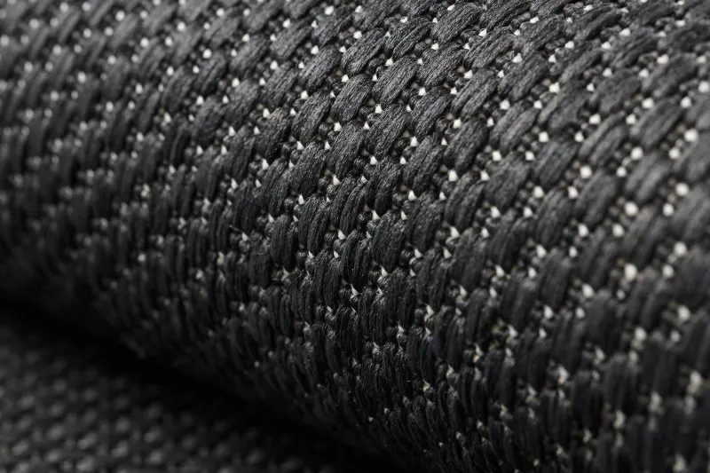 Tapis EN CORDE SISAL FLAT 48663/090 noir LISSE