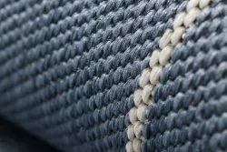 Tapis EN CORDE SISAL FLAT 48721/591 CUBES 3D bleu