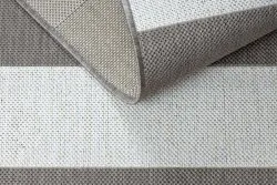 Dywan SZNURKOWY SIZAL FLAT 48644686 Pasy biały beż