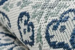Tapis EN CORDE SISAL COLOR 19246/969 Fleurs Blanc