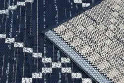 Tapis EN CORDE SISAL COLOR 47268/309 Losanges CarrésBleu