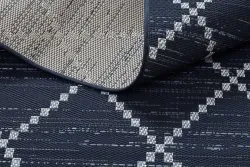 Tapis EN CORDE SISAL COLOR 47268/309 Losanges CarrésBleu
